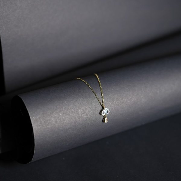 Golden Diamond Tear Drop