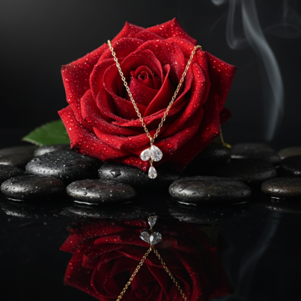 Golden Diamond Tear Drop