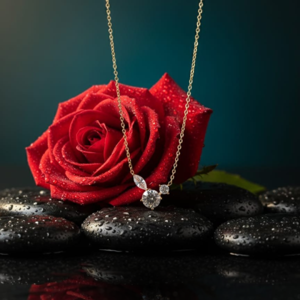 Golden Bloom Diamond Pendant